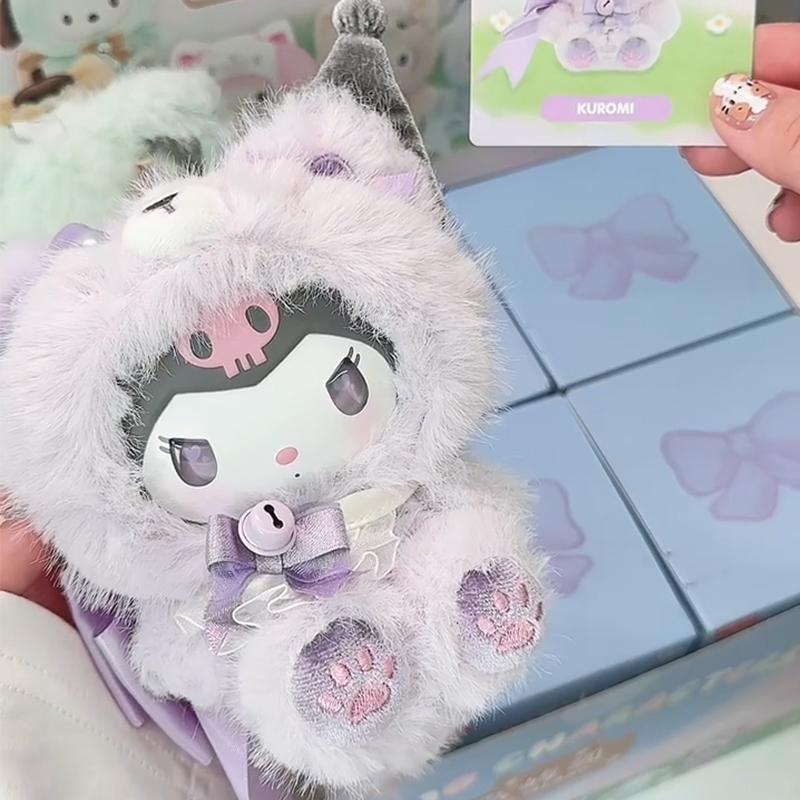 San rio Doll Characters Fox Island Blind Box Cinnamoroll Vinly Plush Pendants Surprise Box My Melody Anime Doll Mystery Bag Toy