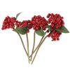 5Pcs Xmas Artificial Berry Picks Lifelike Simulation Berry Stem for Holiday Party Wedding Home Office Vase Decoration