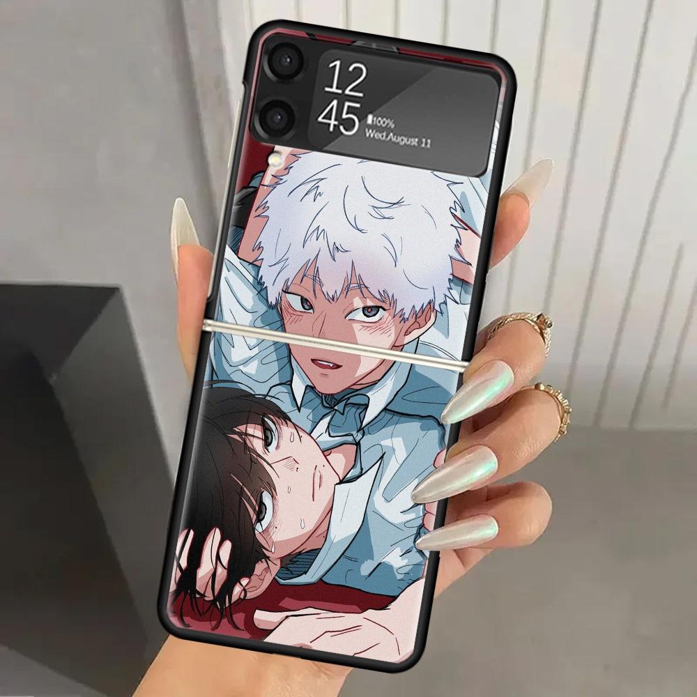 H-Hikaru Ga Shinda Natsu Hard PC Phone Case For Samsung Galaxy Z Flip 7 6 5 4 3 Black ZFlip7 ZFlip6 Flip5 Flip4 Flip3 5G Print C