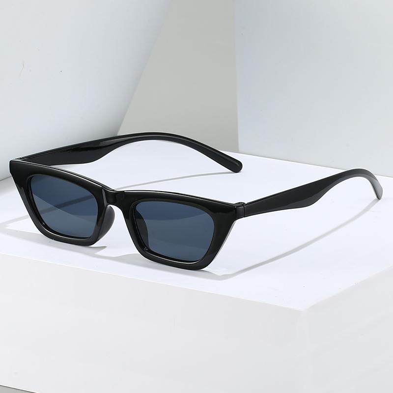 2PACK Vintage Square Small Frame Sunglasses Women Cat Eye Retro Shades UV400 Protection Fashion Designer