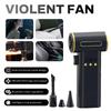 Mini Handheld Turbo Jet Fan 990000RPM Powerful Air Blower Compressed Air Duster for Car Dryer/PC/Home-Industrial Duct Blower Dry