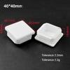 White PP Plastic Table Chair Foot Covers 15*15-100*100mm Square Pipe Plugs Protective Cover Furniture Thickenes Leg Pads