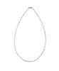 Ag47 M.C-N-04 Figaro Chain Point Necklace