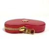 LOEWE Anagram logo heart Wallet Coin Compartment coin purse Leather Red