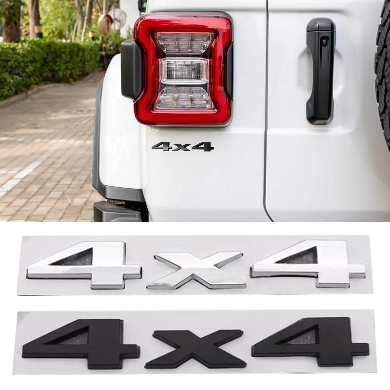 3D Metal Car Trunk Badge Stickers For Jeep 4X4  Letters Emblem Logo Grand Cherokee Overland Compass Wrangler Accessories Xs1