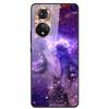 For Honor 50 Case Cartoon Tempered Glass Back Cover Hard Case For Huawei Honor 50 Pro Phone Cases NTH-AN00 NTH-NX9 Fundas Coque