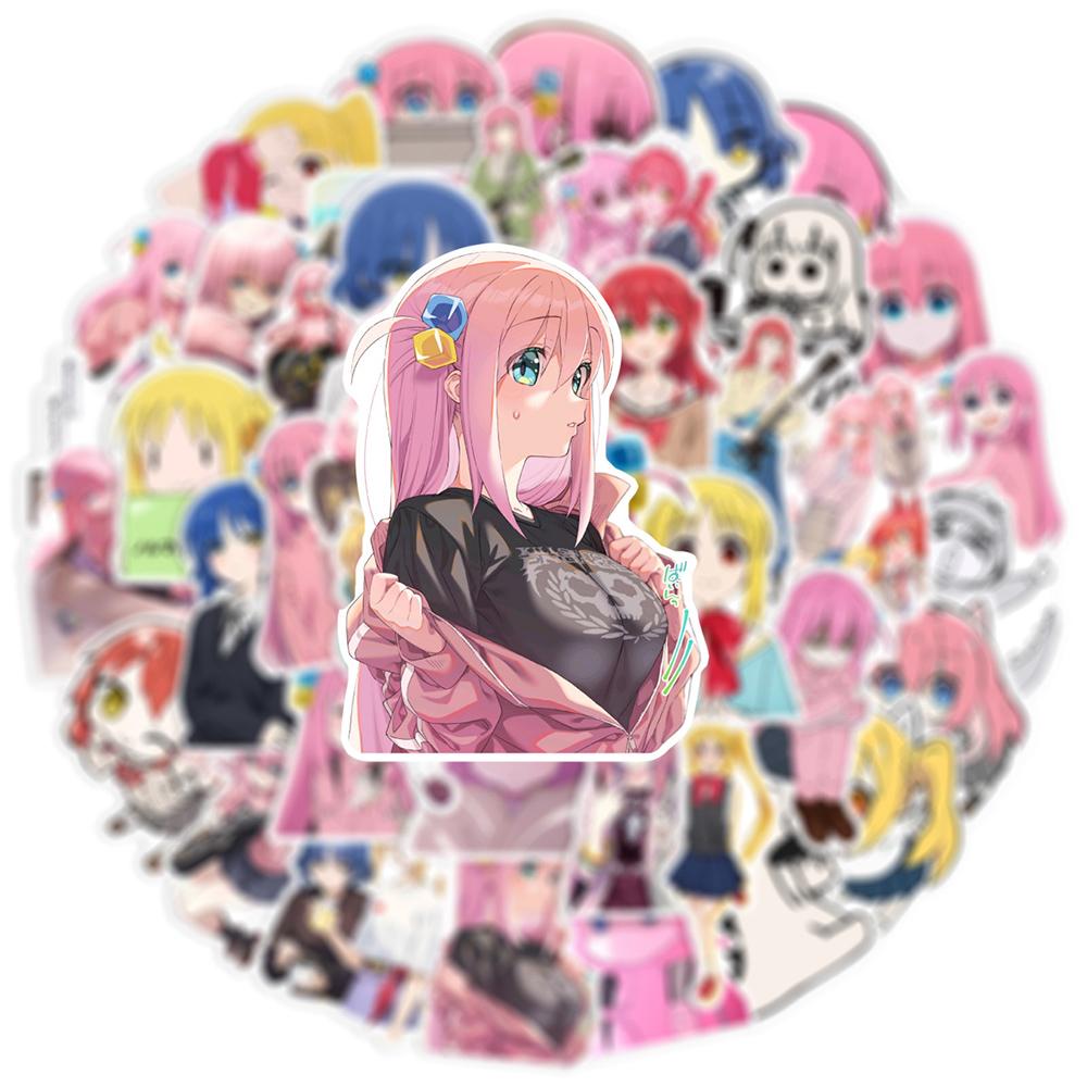 10/30/50pcs Cartoon Music Anime BOCCHI THE ROCK! Stickers Kawaii Gotoh Hitori Decal DIY Notebook Guitar Laptop Cute Sticker Toy