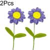 2Pcs Pipe Cleaner 35CM Artificial Flowers Home Decor Finished Flowers Handmade African Sunflower Bouquet Woven Flower