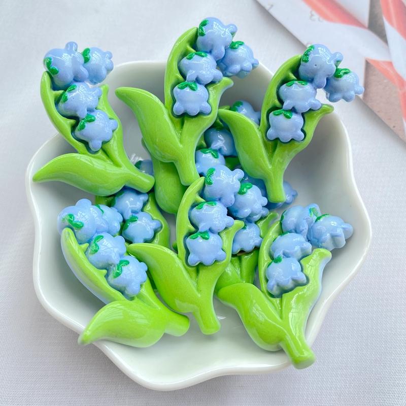 10Pcs New Cute Resin Cartoon Beautiful Bouquet Flowers Series Flat Back Manicure Parts Embellishments For Hair Bows Accessories