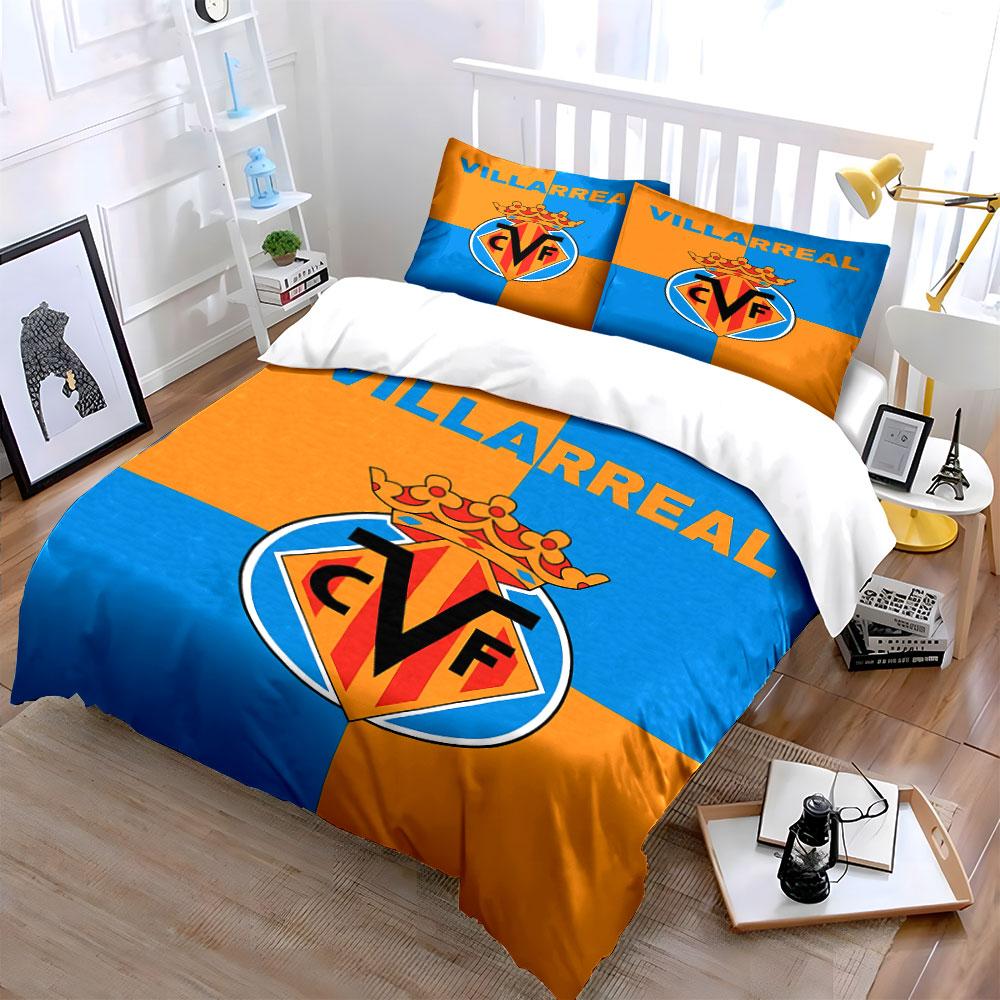 "Villarreal CVF Bedding Set" Bedding Duvet Cover Set Duvet Cover Pillowcases (1 * Duvet Cover 2 * Pillowcases, without duvet insert)