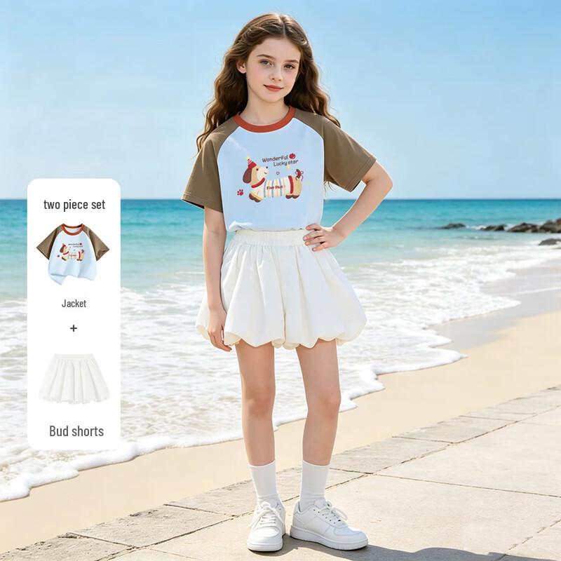 FivePlus Girls' Short Sleeve Summer Set