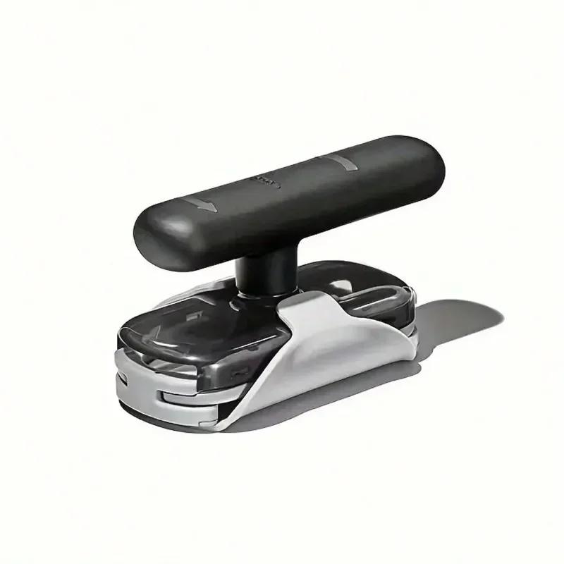 

Регулируемая открывалка для банок для слабых рук, ручная открывалка для банок и бутылок из нержавеющей стали, захват для банок, кухонные гаджеты чёрный