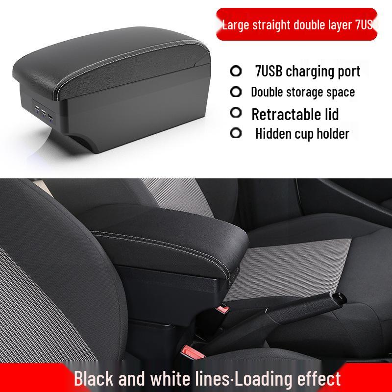 Ford Fiesta Armrest Box for Sedan & Hatchback Models - Upgraded Accessories