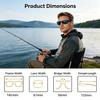 Kylebooker Polarized Sports Sunglasses for Men Women Unbreakable Frame with UV Protection Ideal for Fishing Driving Running