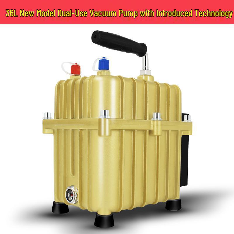 Dual-Use Automotive A/C Vacuum Pump for Evacuation, Pressurization & Leak Detection