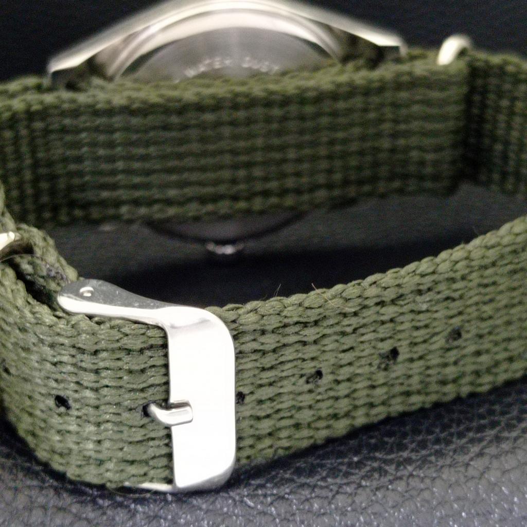 HAND-WINDING VINTAGE HMT JANATA INDIAN MENS ARABIC GREEN DIAL WATCH A441055-4