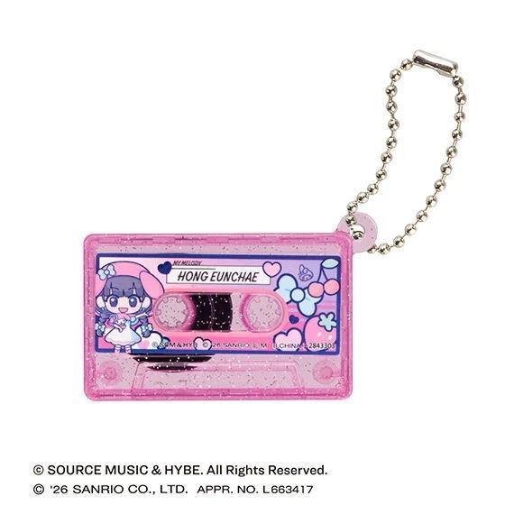 LE SSERAFIM × My Melody & Kuromi Kasetka Kasetowa Zawieszki BRELOCZEK
