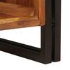 Washbasin Cabinet Multicolored Solid Upcycled Wood