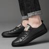 High Quality Skate Shoes Men 2024 New Lace-Up Men's Shoes Genuine Leather Men Casual Shoes All-match Outdoor Mens Sneakers