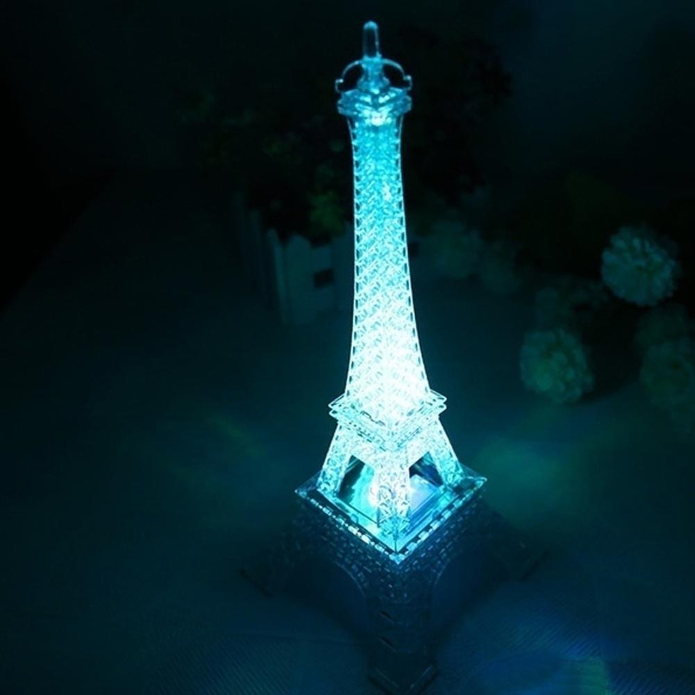 Lampă aprinsă cu LED Turnul Eiffel Piesa centrală pentru decorare pentru tort Cadou de Ziua Îndrăgostiților