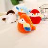 11CM Kawaii Cartoon Simulation Anime Jiujiu Bird Stuffed Animal Plush Toy Children's Sparrow Handmade Doll Festival Gift Pendant