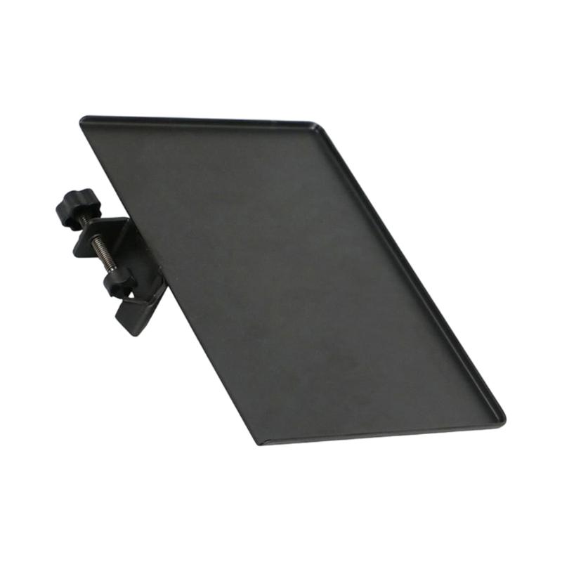 Heavy Duty Metal Card Tray Iron Clamp Microphone Stand Tabletop Tripod Shelf Speaker Clamp Microphone Stand Speaker Stand Tray 1