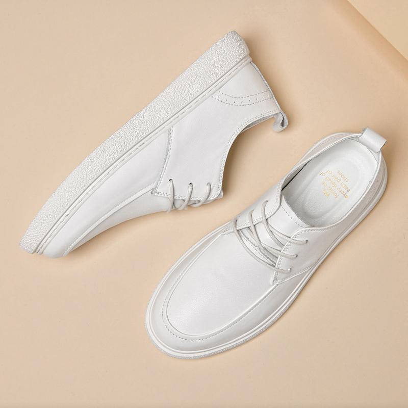 Neue Luxusmarke Herren Freizeitschuhe Leichtes Fahrschuhwerk Echtes Leder Herren Sneaker Atmungsaktive Wanderschuhe