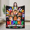 Hispanic Heritage Month Latino Countries Flags Blanket Quality Cozy  Bedding Throws Winter Camping Couch Bed Novelty Bedspread