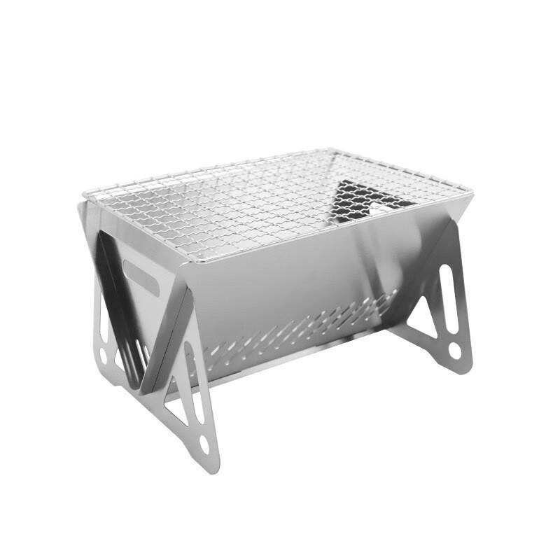 Baizi'en Portable Folding Outdoor Charcoal Wood Burning Stove