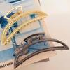 Women's Daily Hair Point Metal Crescent Hair Clip