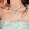 Cute Cute Apple Love Dachshund Dog Woven Color Rope Long Necklace Femininity Versatile Neck Chain Sweater Chain