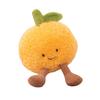 Chestnut & Tomato Plush Toy Set - Funny Big Orange, Good Persimmon, and Small Peanut Dolls