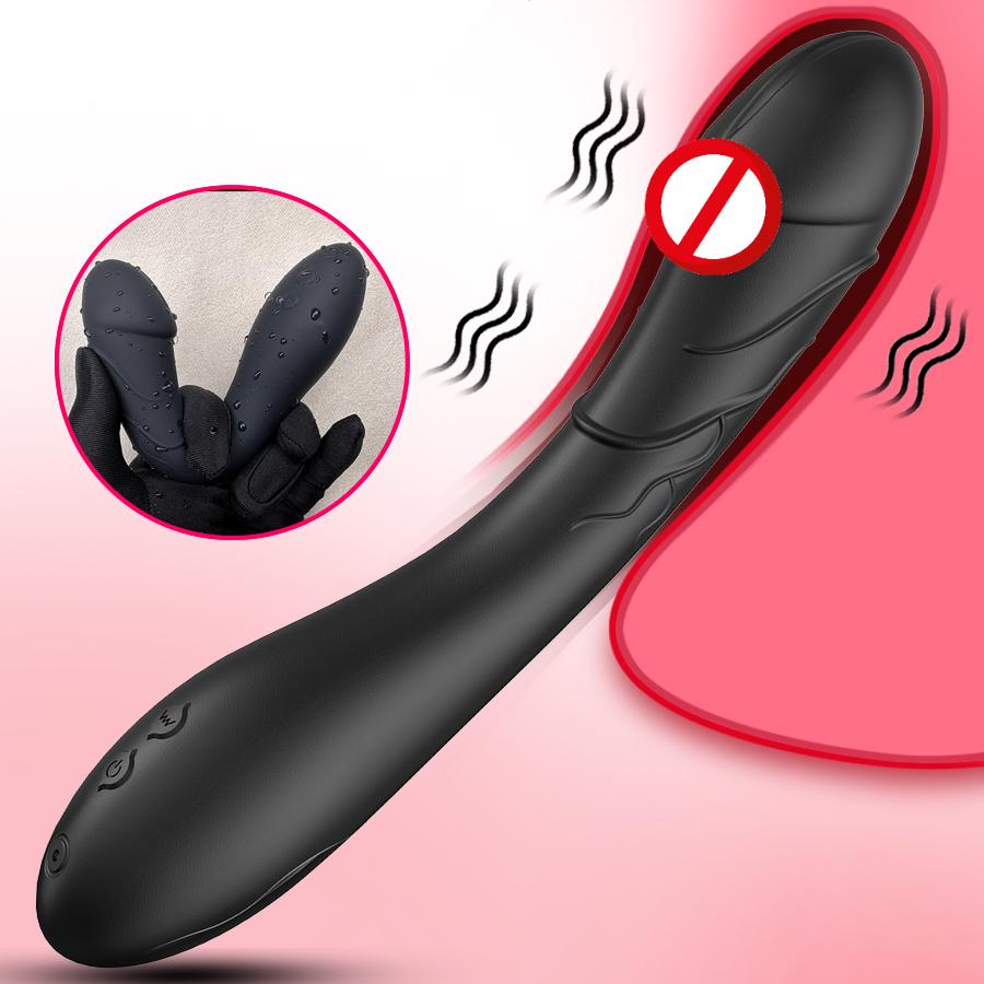 10 Modes Dildo Vibrator, Strong Motor G-spot Clitoral Stimulator, Vagina Massage Adult Sex Toys for Men Woma Female Masturbator