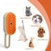 1pc Cat Dog Pet Spray Massage Brush 3 In 1 One Button Steam Spray Folding Rotatable Floating Hair Bath Hair Removal Brush Comb