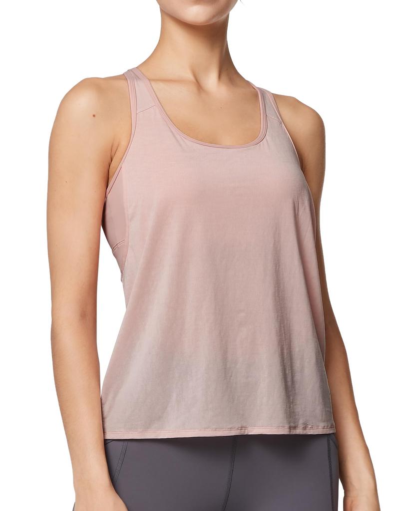 Yvette Love Tank Top with Hot Long Sports Bra Size L Top, Women's Cups, Camisole, Yoga, 2-Way Sleeveless, Stylish, Quick-Drying, Lightweight, Sleeve,