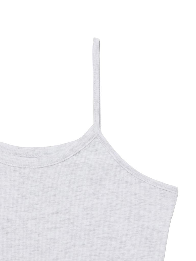GLOWNY G Fine Rib Camisole (Melange Gray)