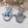 PVC Plush Shark Hot Water Bottle Insulating Winter Warm Bottle Portable Heat Reusable Bag  Home