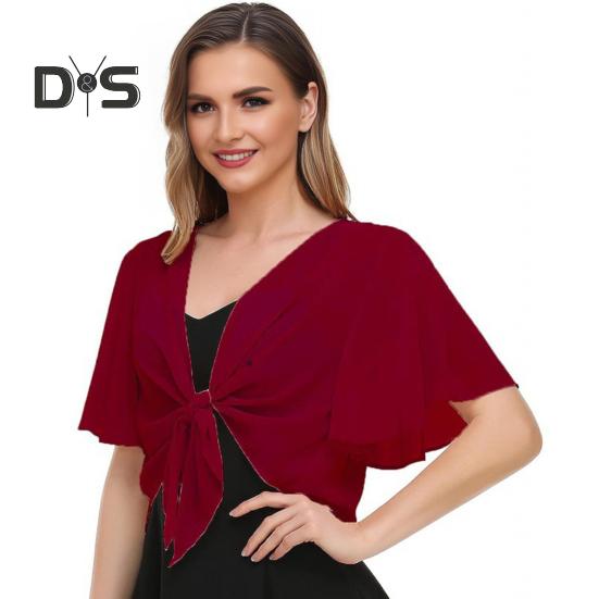 Women Cape Type Tops Solid Color Lace-up Sun Protection Shirt Thin Breathable UV Sun Protection Clothing