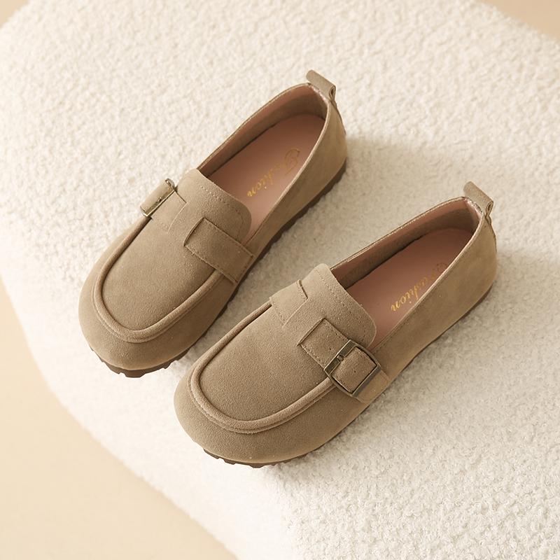 Fashion CRLAYDK Fashion Women's Casual Loafers Slip On Flat Shoes Comfort Penny Dressy Ladies Work Walking Office Suede Moccasins