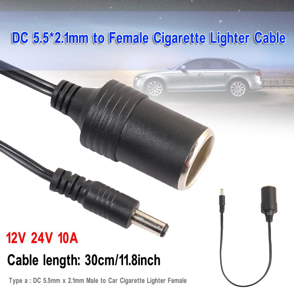 DC 5.5x2.1mm La Priza Brichetă Auto 12V 24V DC 5.5x2.1mm La Priza Brichetă Auto Cablu Accesorii