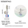 Authentic Original Charm Bead Components Copper Metal Squirrel Pendant Bead Component Colorful Accents Bead Components Compatible With Bracelet High