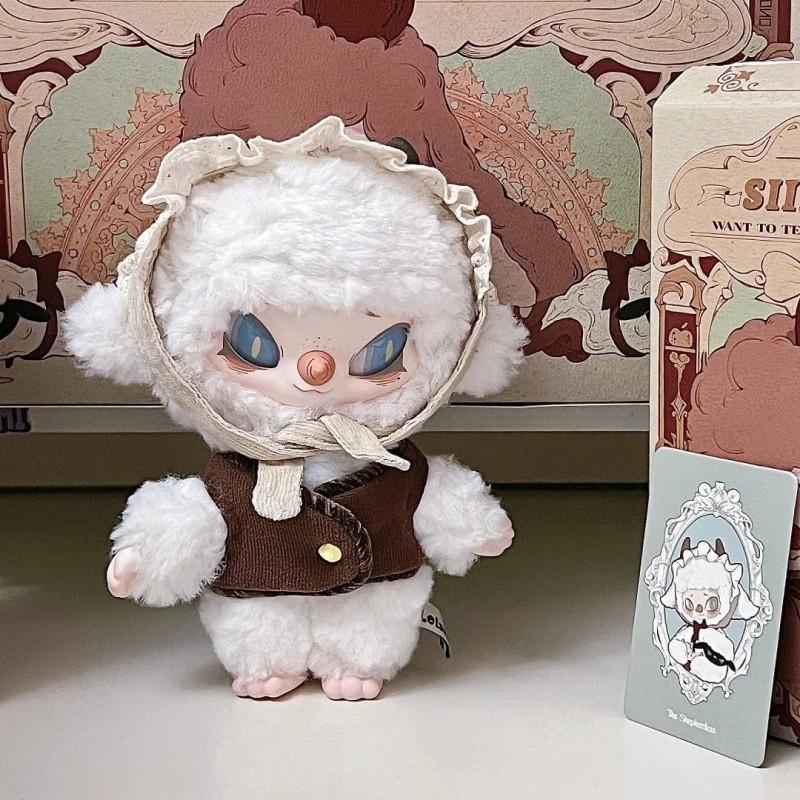 Originele Blind Box Siinono Geheime Serie Mysterieuze Doos Schattig Pluche Gezicht Poppetje Hanger Decoratie Speelgoed Kerst Verrassingscadeau Official Genuine white