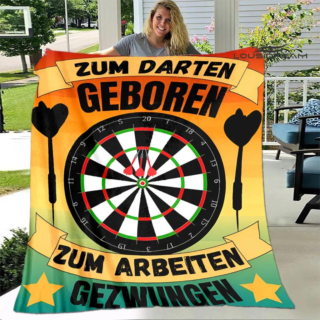 Sports dart target printing blanket warming Warm Pretty Flannel Soft Comfortable Home Travel Blanket
