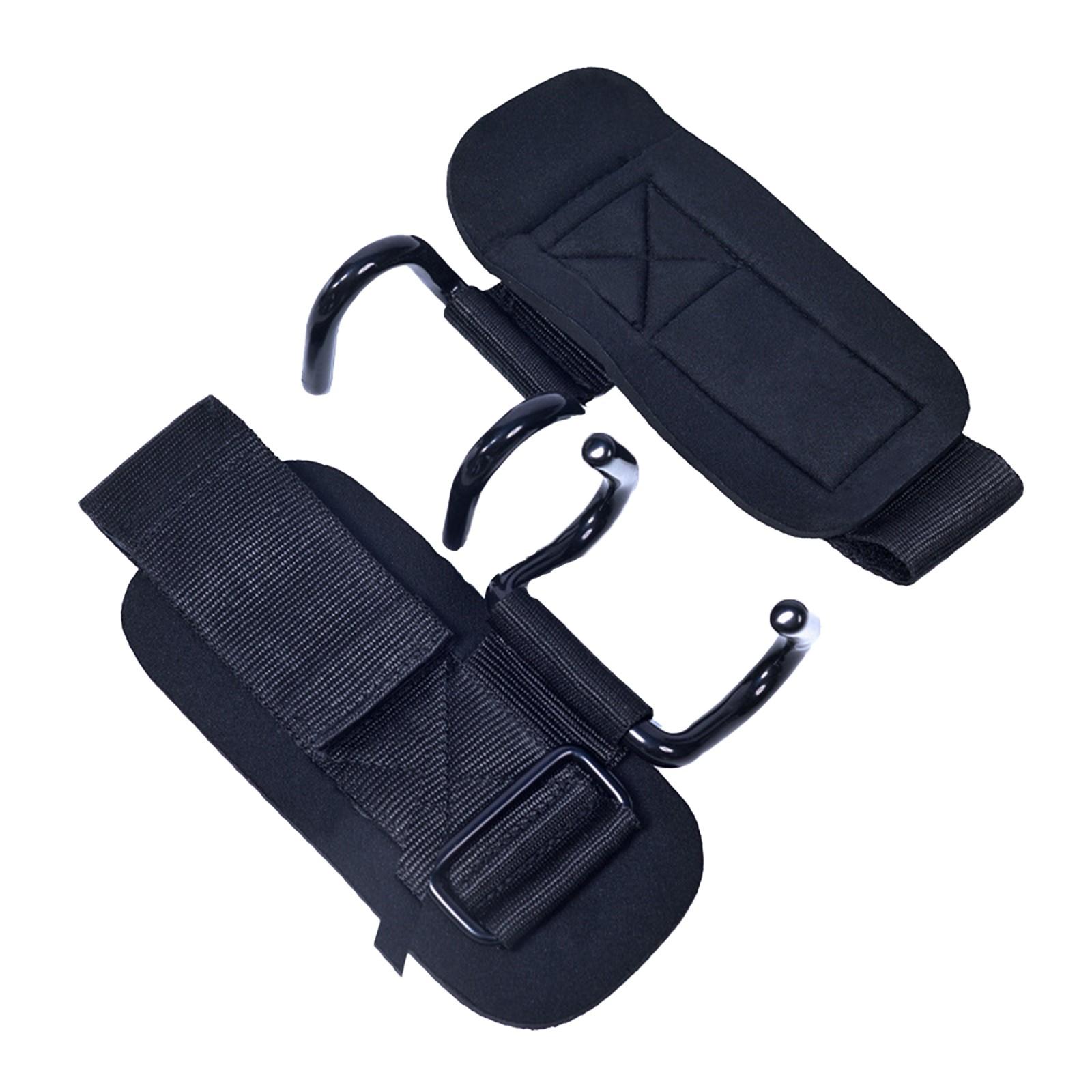 

Фитнес Тяжелая атлетика Силовые тренировки Вспомогательный крюк Фитнес Мужской турник Двойной крюк Вспомогательный ремень Ремешок для защиты запястья One Size чёрный