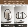 Artloge Wall Wall Entrance Wave Wooden Beauty Living Wood New Rental Mirror, Hanging, Stylish, Mirror, Wooden, Washroom, Full-length Mirror, Mirror,