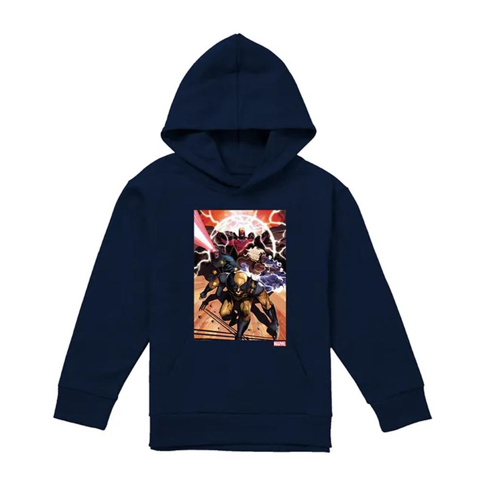 X-Men Childrens/Kids Team Attack Pull Over Hoodie