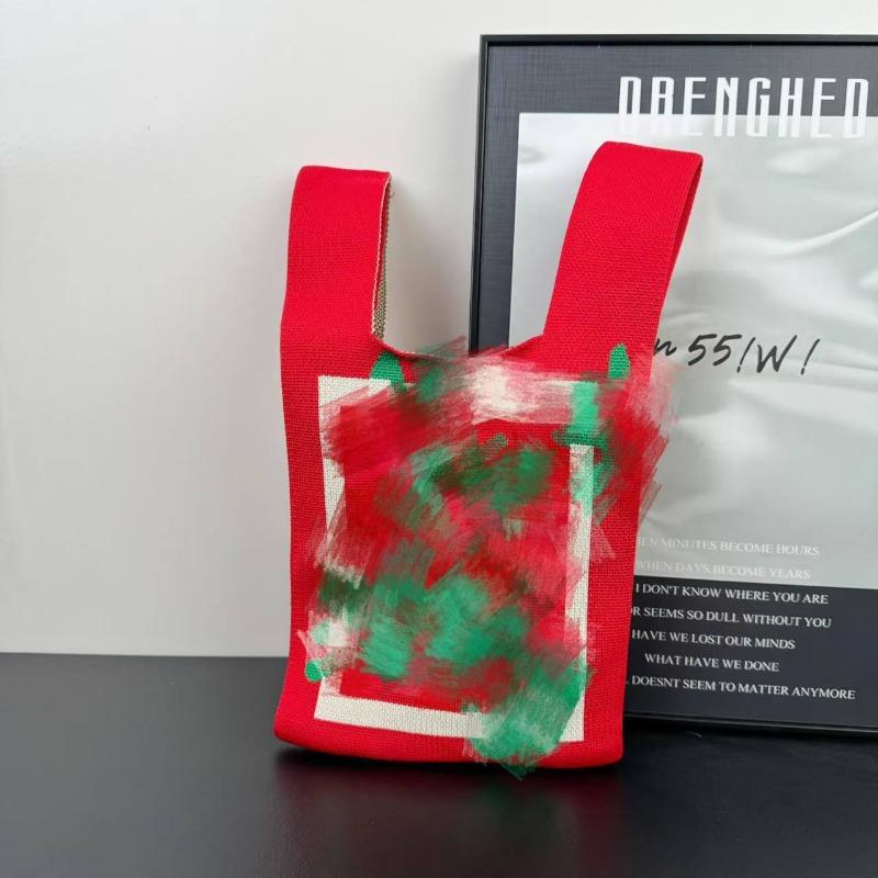 New Holiday Knitted Mobile Phone Bag New 2 Blessings Series Personalized Versatile Messenger Bag High-end Bag