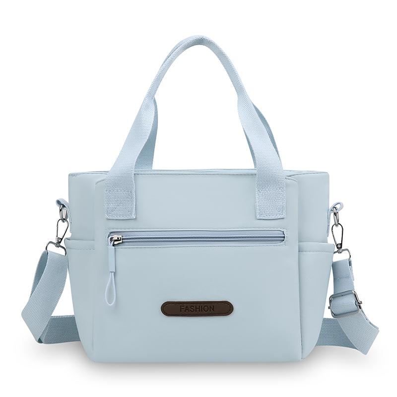 Nylon Shoulder Bag Women's Tote Bag Solid Color Portable Crossbody Bag