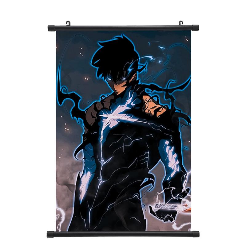 Anime Solo Leveling Sung Jin Woo Plakát Nástěnný Závěs Tisk Domácí Obývací Pokoj Ložnice Bar Dekorace