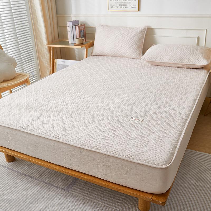 Soybean Cotton Padded Waterproof Bedspread Washable Cotton One-piece Simmons Mattress Dust-proof Protective Cover